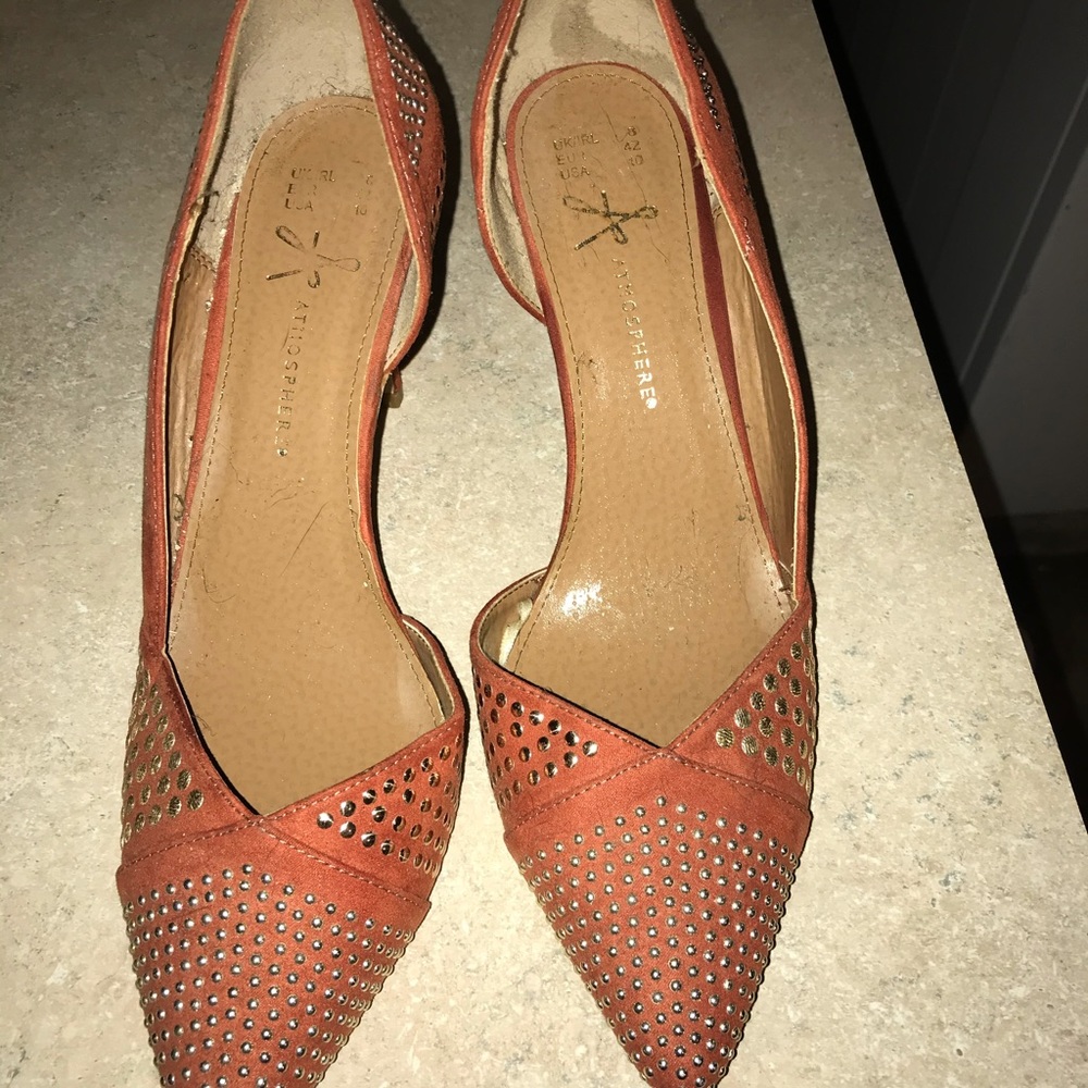 I got these Apricot beaded heels ready to go